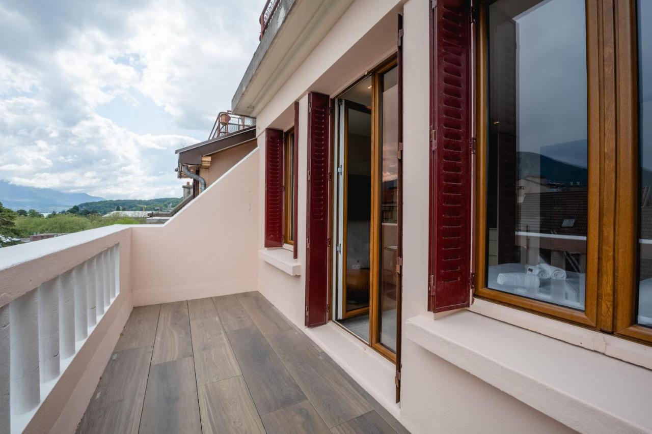 Le Nid Du Favre I - Charming Studio With Stunning Lake View Annecy Exterior foto